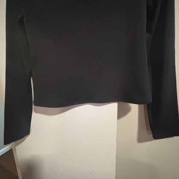 Express Body Contour High Compression Mock Neck Long Sleeve Tee Sz Large - Picture 4 of 8